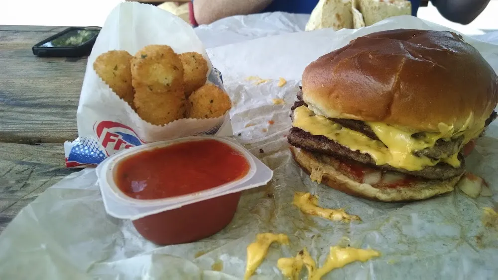 Double Cheeseburger & Cheese Curds