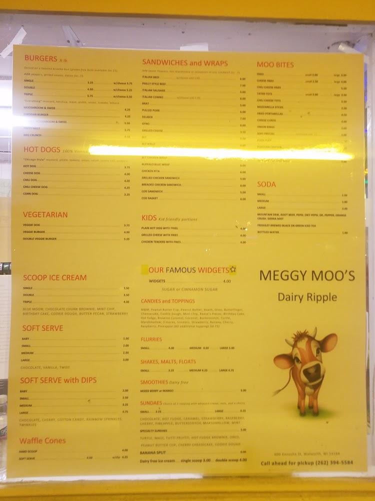 Meggy Moo's Dairy Ripple Menu image 2